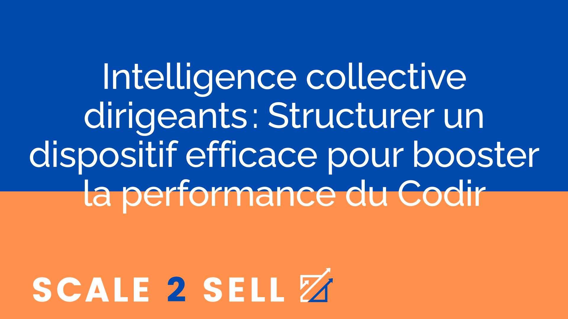 Intelligence collective dirigeants : Structurer un dispositif efficace pour booster la performance du Codir