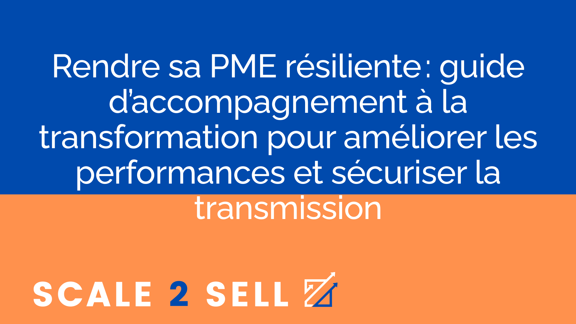 Rendre sa PME résiliente : guide d’accompagnement à la transformation pour améliorer les performances et sécuriser la transmission