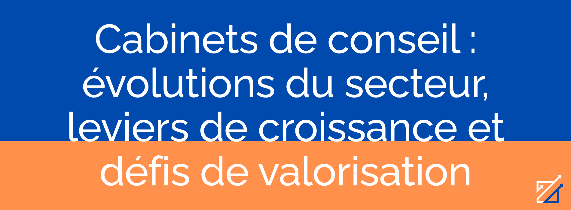 Cabinets de conseil : évolutions du secteur, leviers de croissance et défis de valorisation