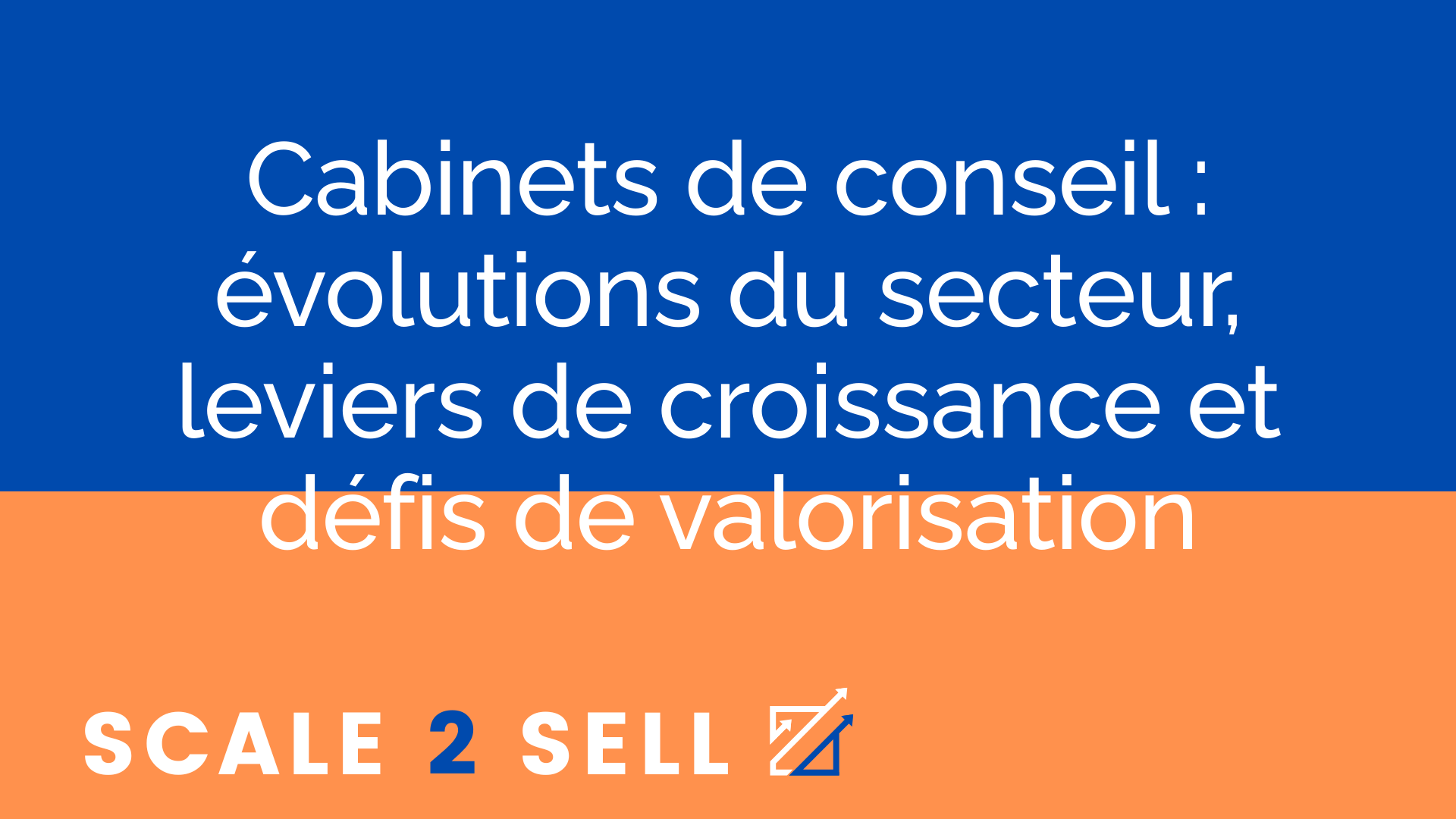 Cabinets de conseil : évolutions du secteur, leviers de croissance et défis de valorisation