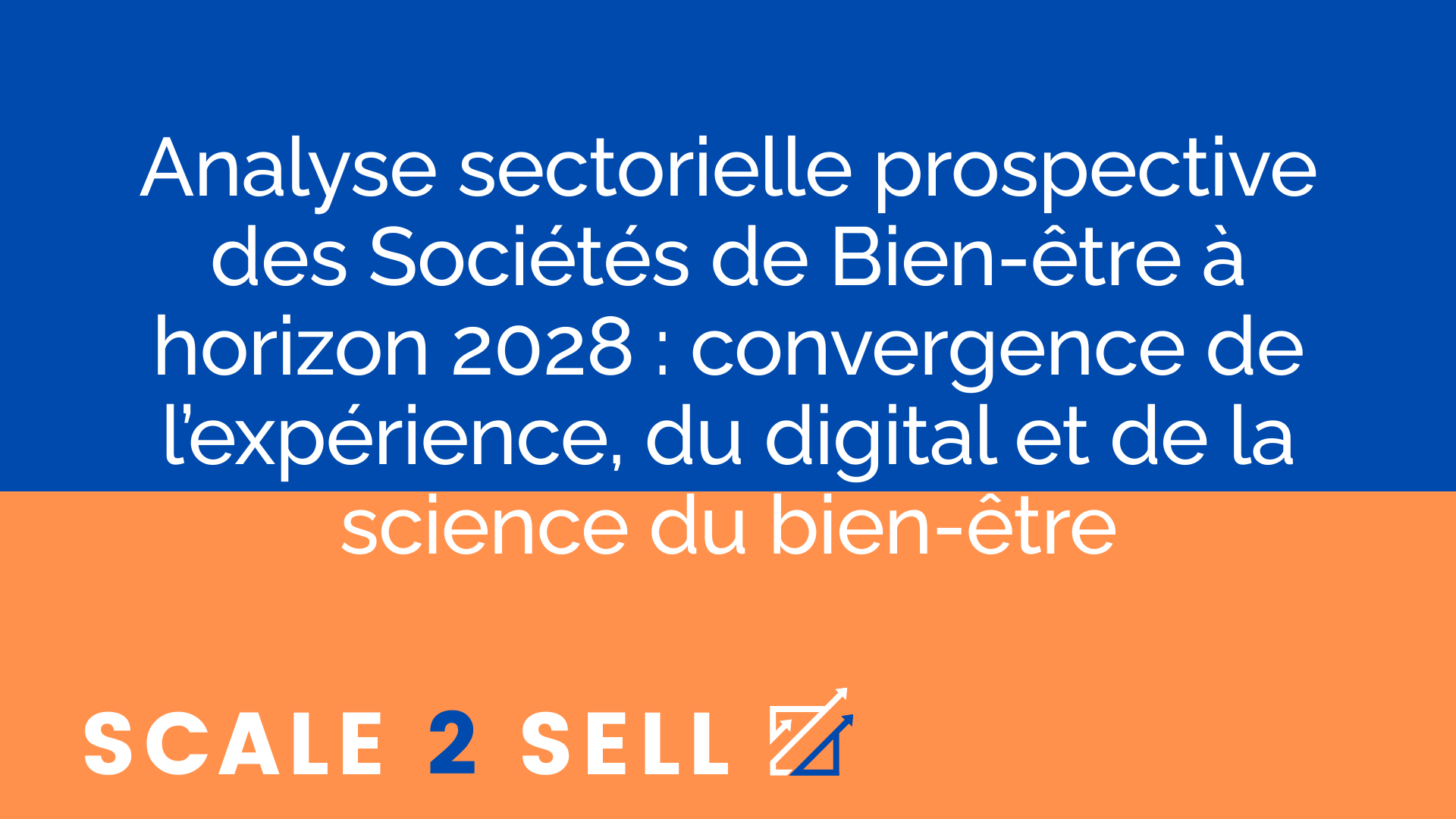 Analyse sectorielle prospective des Sociétés de Bien-être à horizon 2028 : convergence de l’expérience, du digital et de la science du bien-être