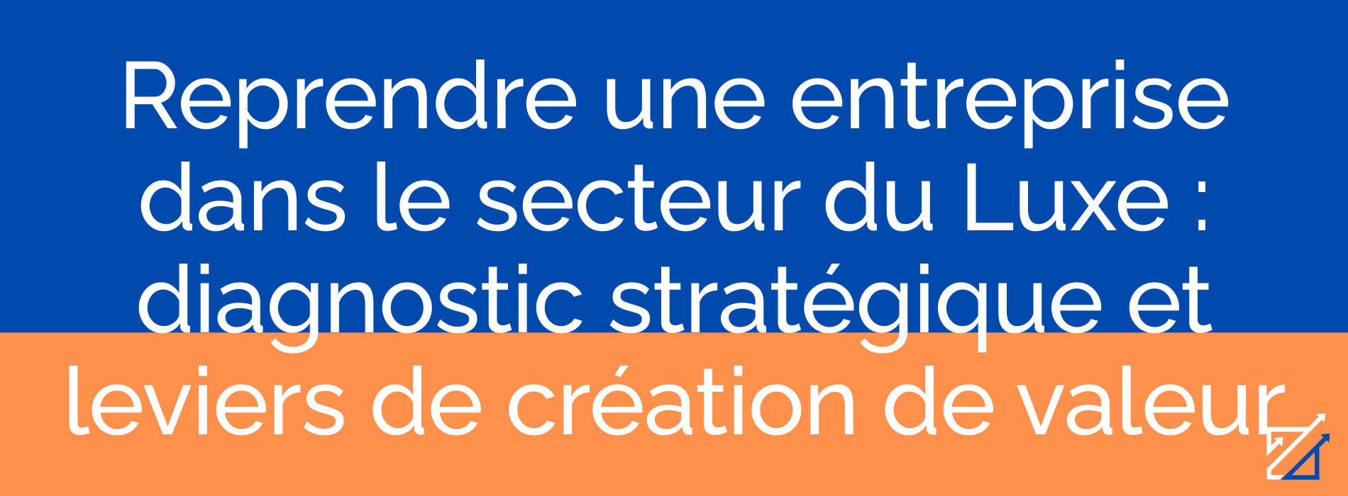 Reprendre une entreprise dans le secteur du Luxe : diagnostic stratégique et leviers de création de valeur