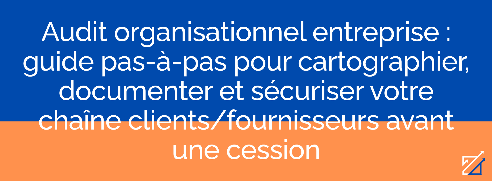 Audit organisationnel entreprise : guide pas-à-pas pour cartographier, documenter et sécuriser votre chaîne clients/fournisseurs avant une cession