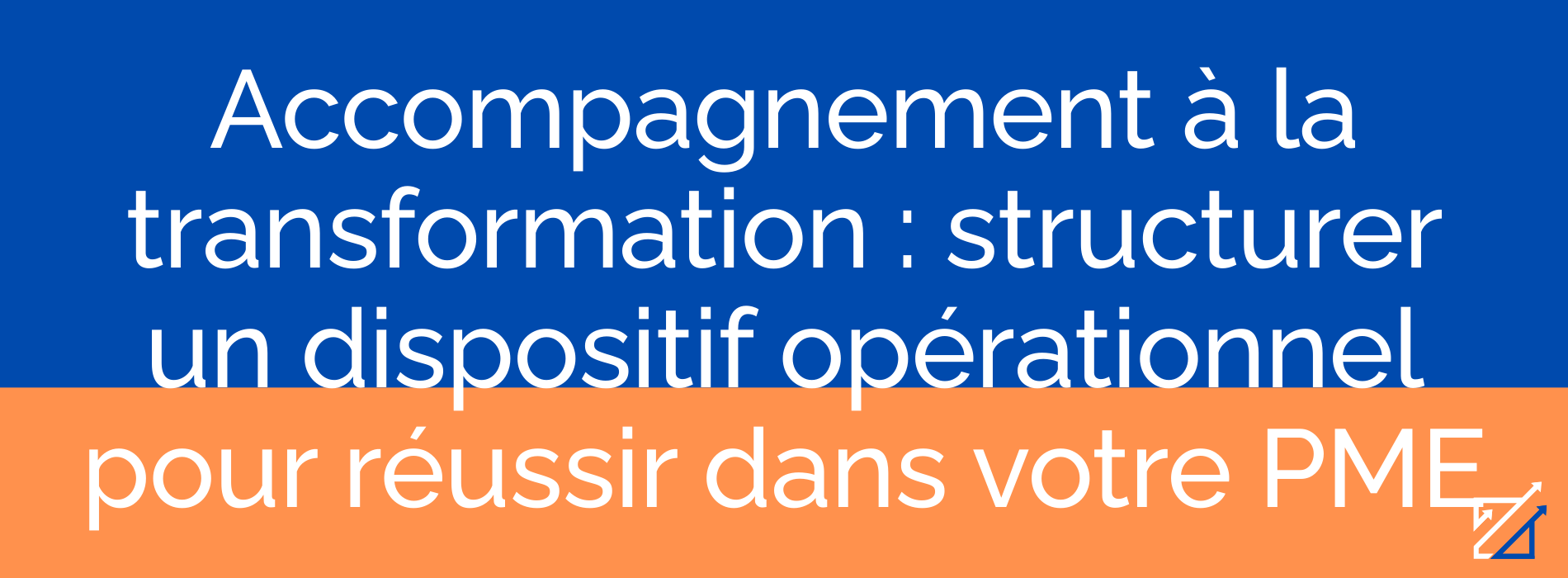 Accompagnement à la transformation : structurer un dispositif opérationnel pour réussir dans votre PME