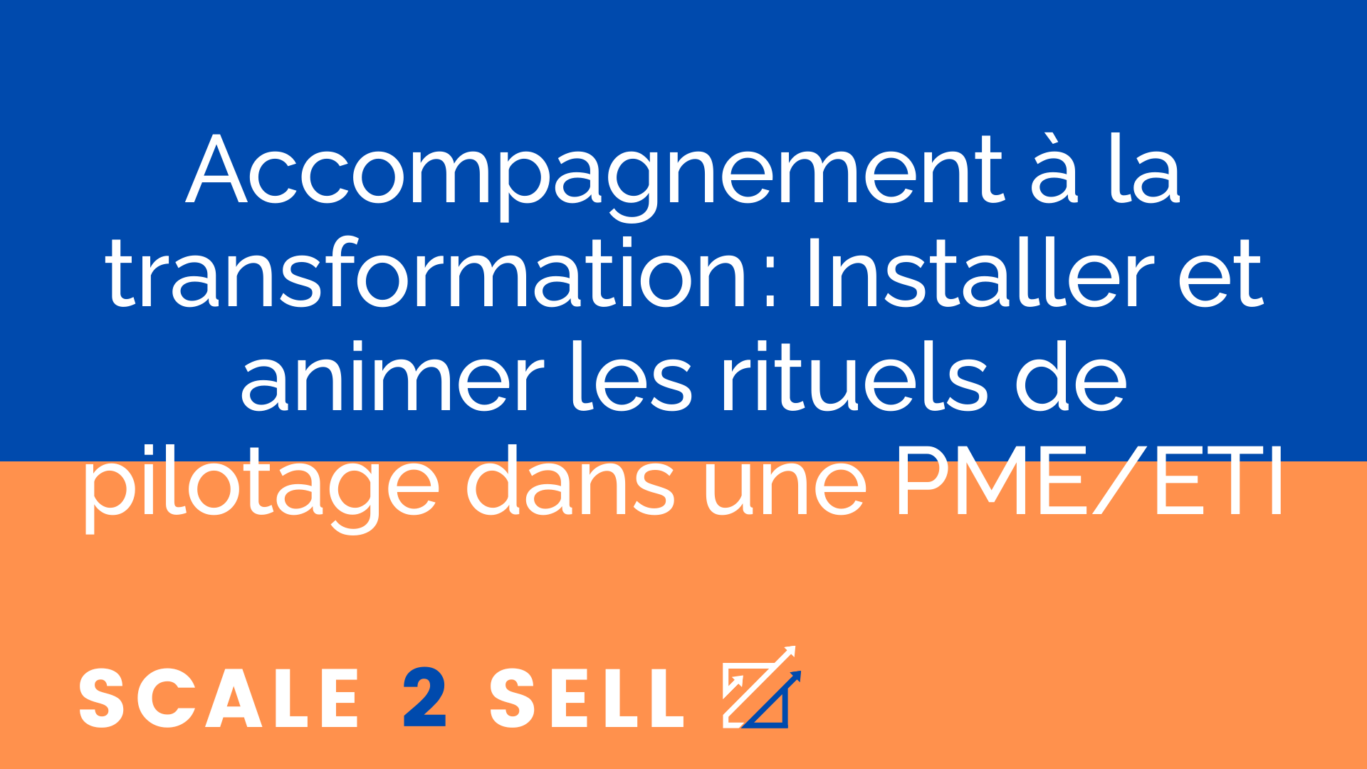 Accompagnement à la transformation : Installer et animer les rituels de pilotage dans une PME/ETI