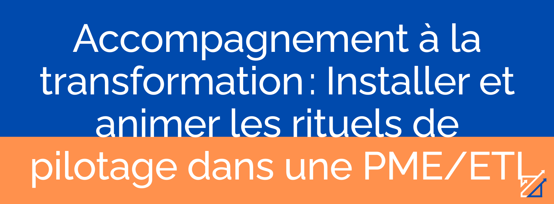 Accompagnement à la transformation : Installer et animer les rituels de pilotage dans une PME/ETI