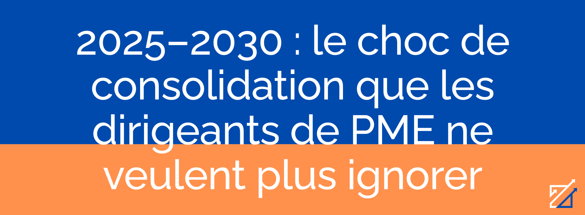 2025–2030 : le choc de consolidation que les dirigeants de PME ne veulent plus ignorer