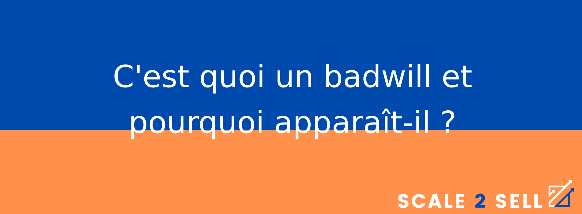 C'est quoi un badwill et pourquoi apparaît-il ?