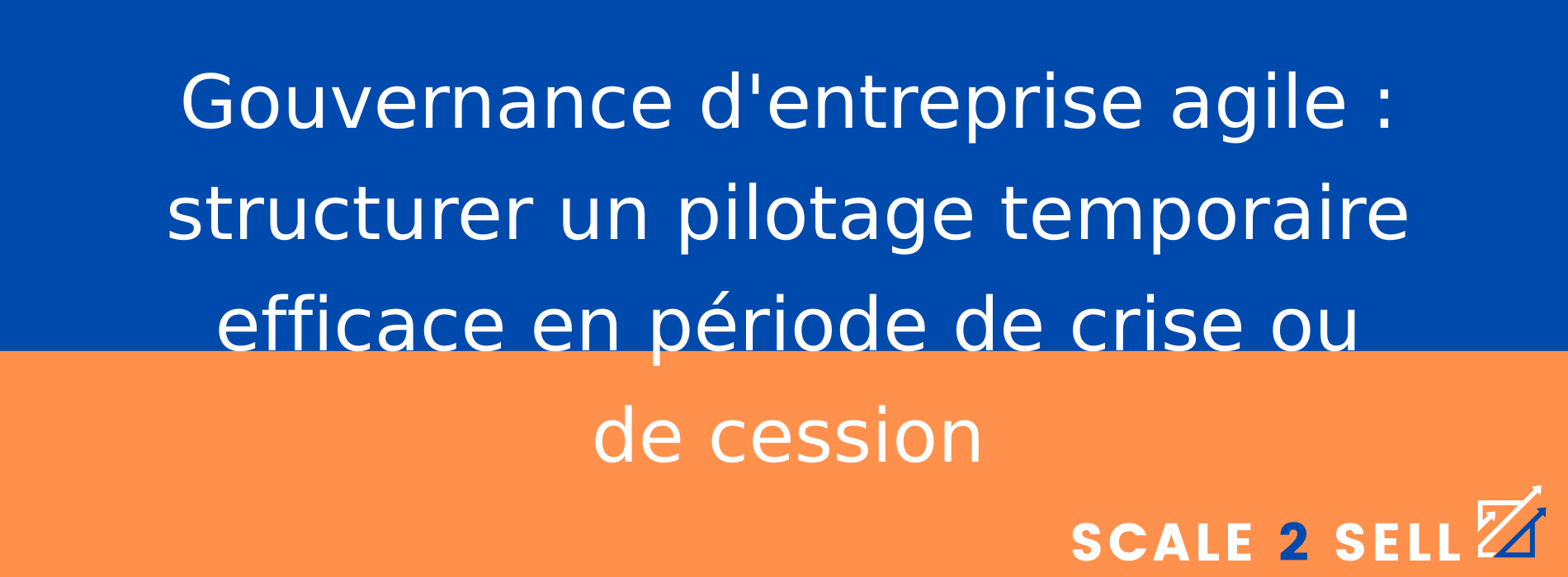 Gouvernance d'entreprise agile : structurer un pilotage temporaire efficace en période de crise ou de cession