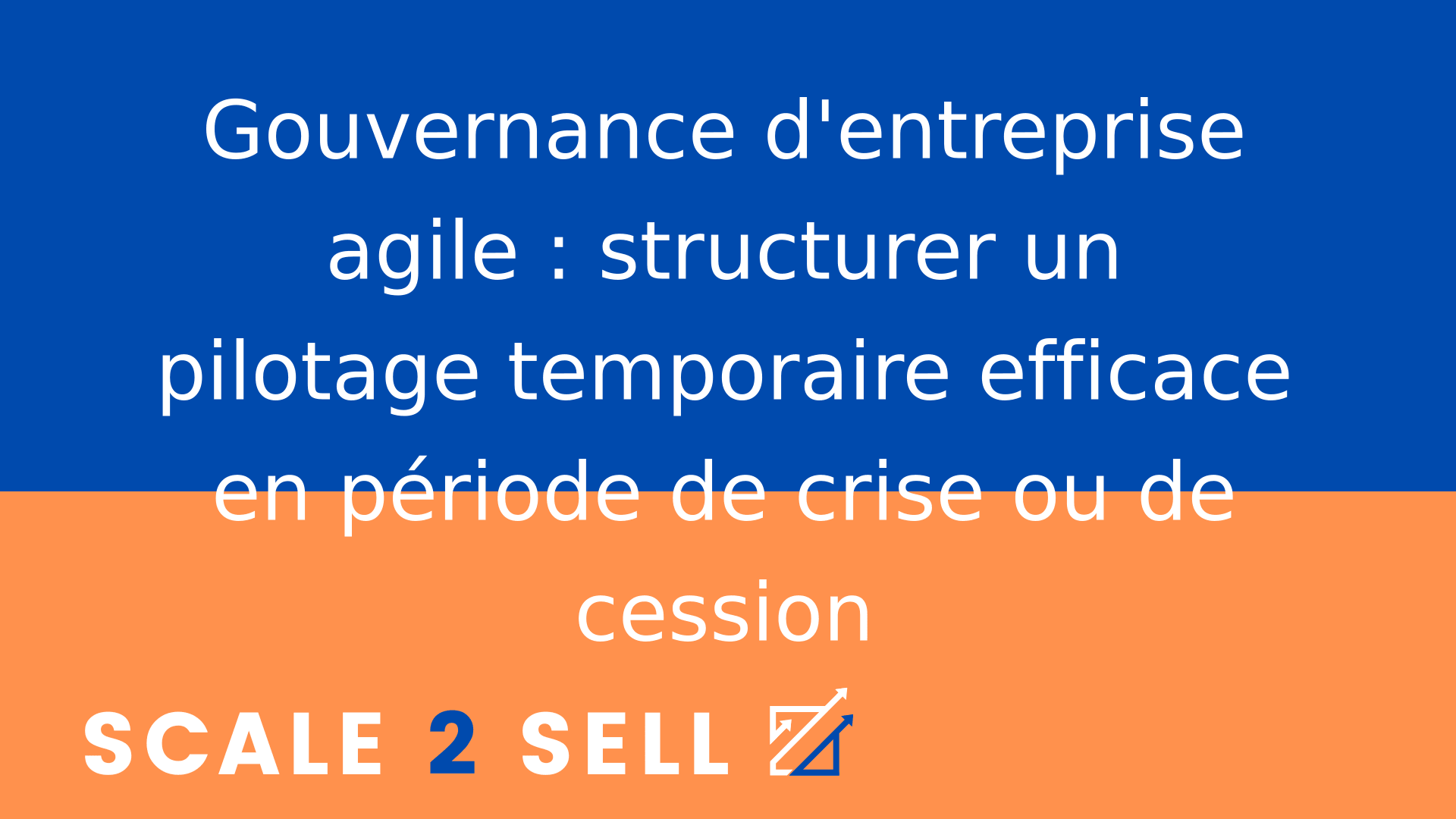 Gouvernance d'entreprise agile : structurer un pilotage temporaire efficace en période de crise ou de cession