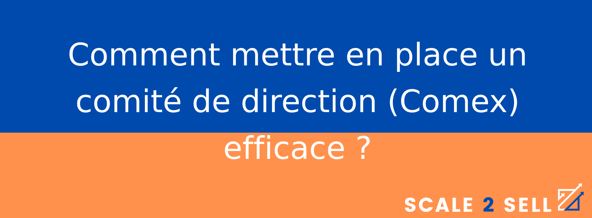 Comment mettre en place un comité de direction (Comex) efficace ?