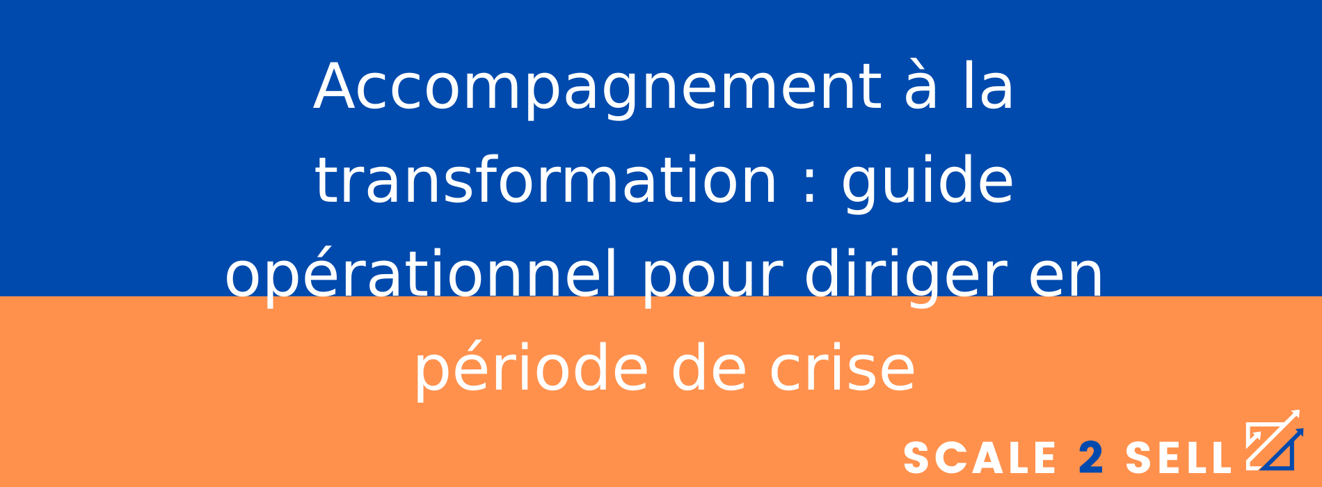 Accompagnement à la transformation : guide opérationnel pour diriger en période de crise