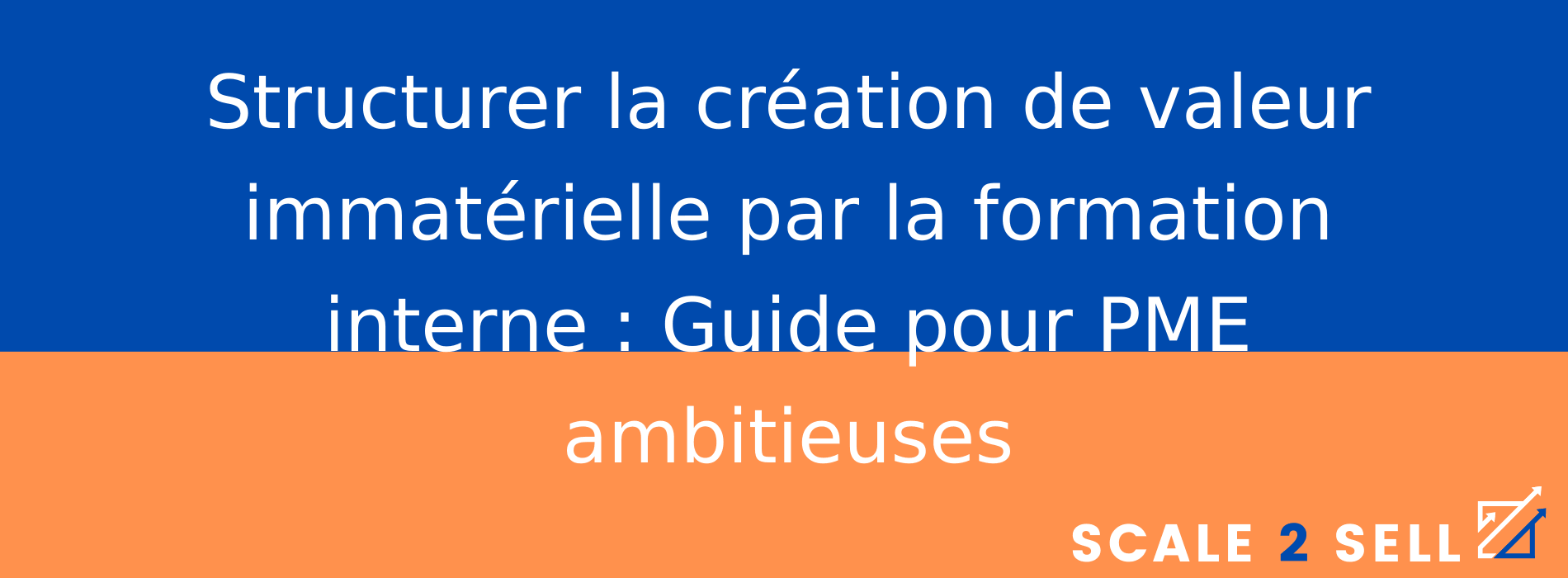 Structurer la création de valeur immatérielle par la formation interne : Guide pour PME ambitieuses