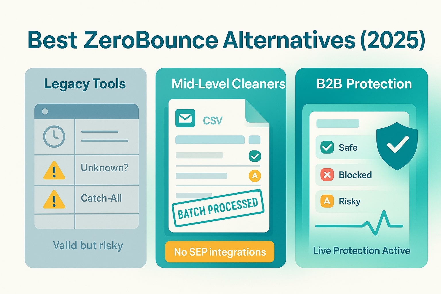 Best Zerobounce Alternatives for Email List Cleaning in 2025