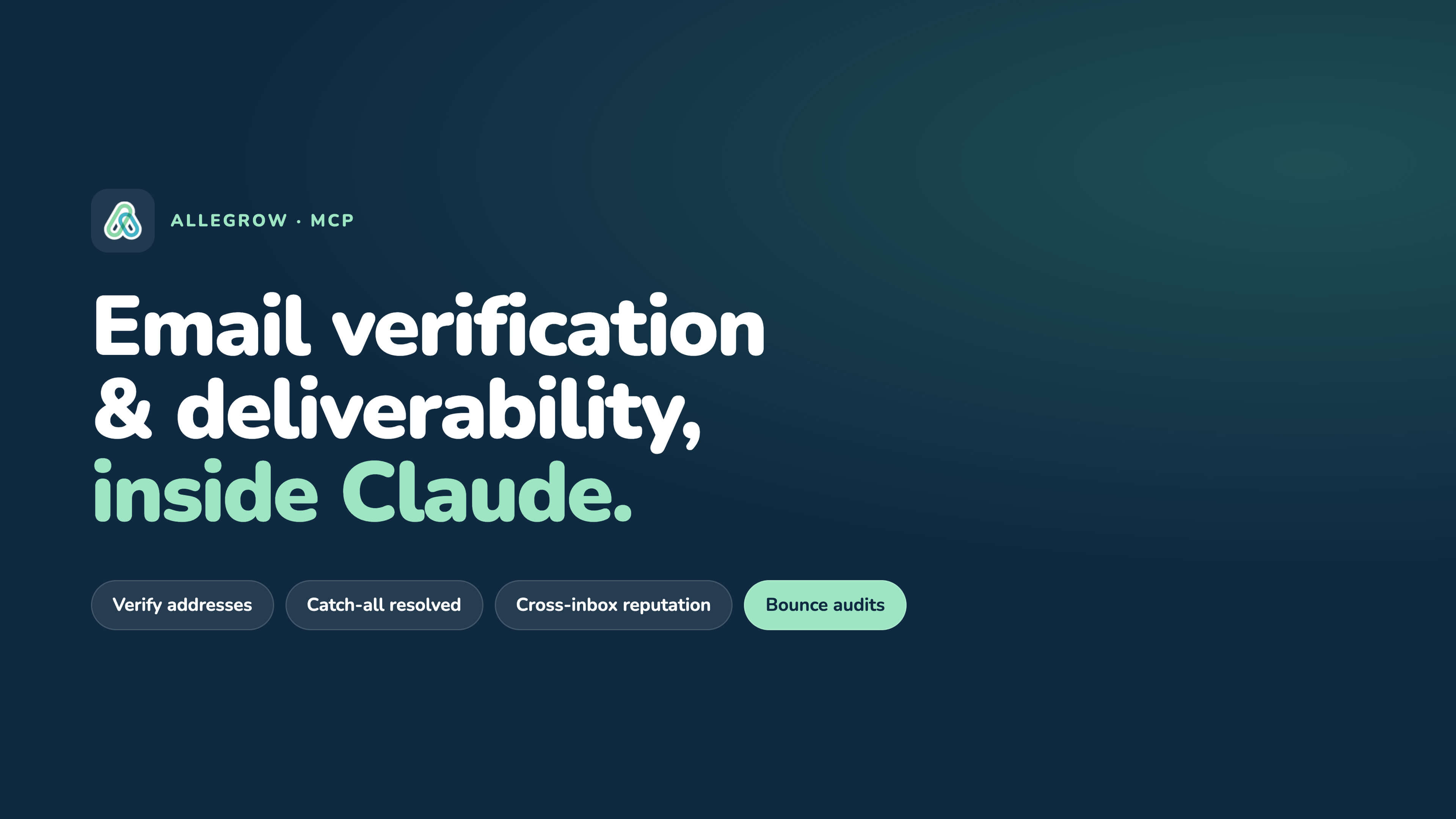 Allegrow MCP: email verification and deliverability inside Claude