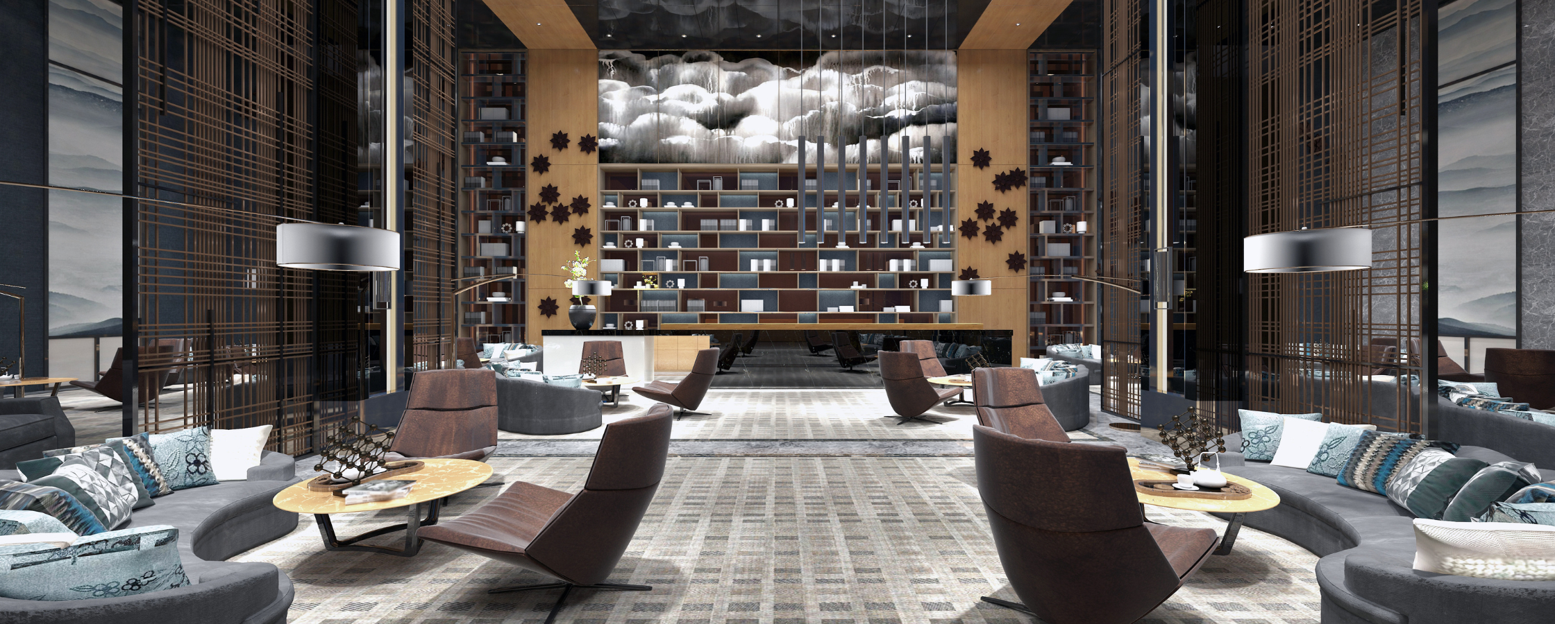 Image of Modern Hotel Lobby 