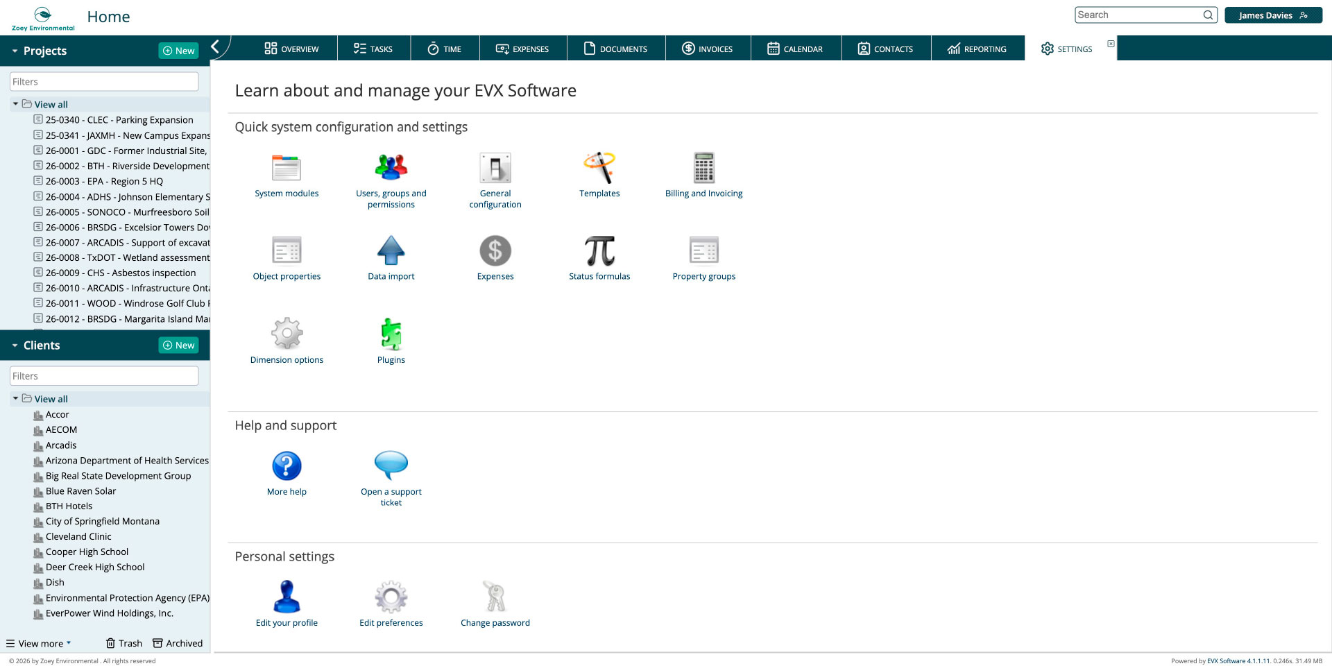EVX Software Project financials - Budget control