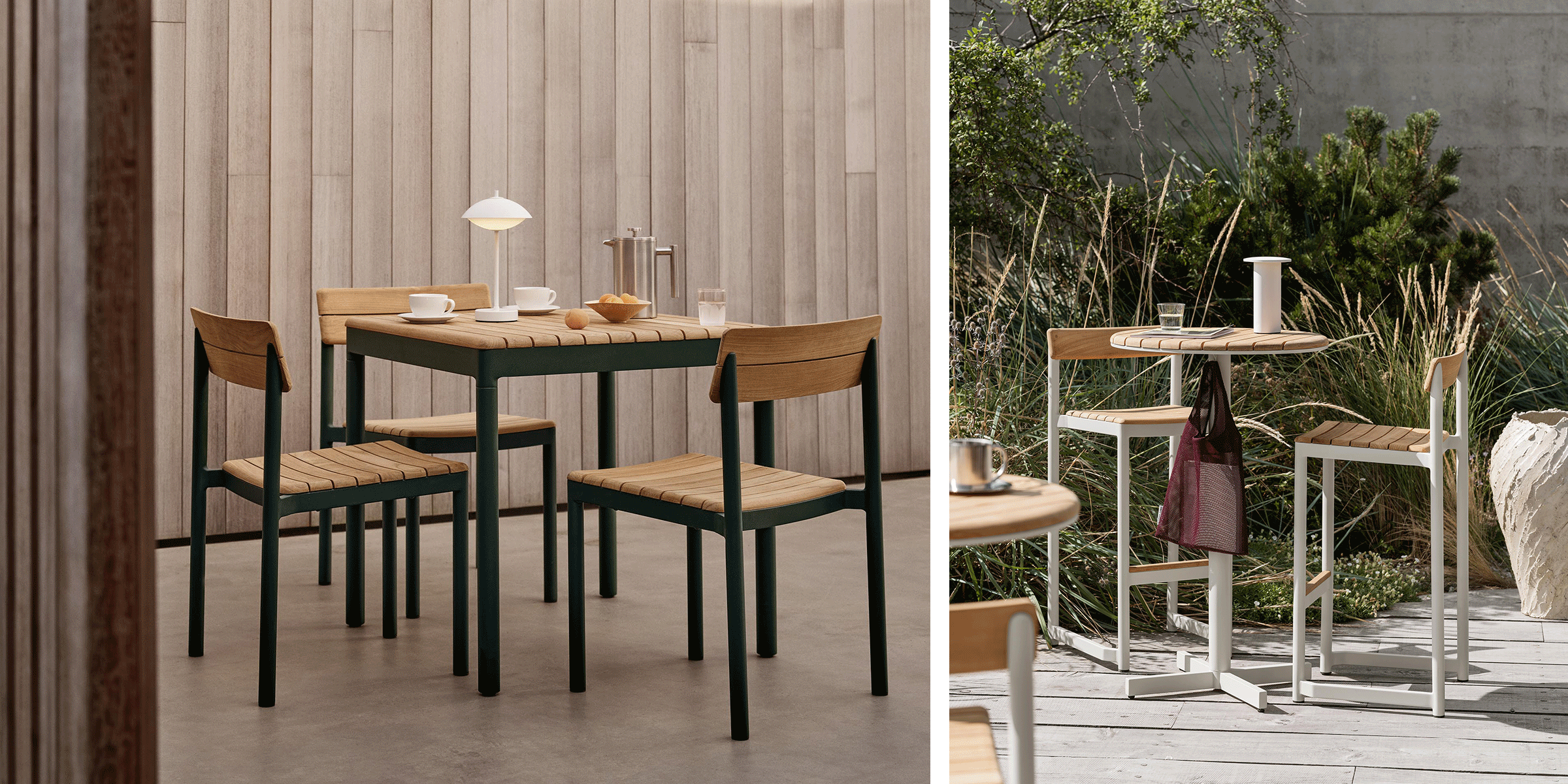 Pelagus Stühle und Tische von Fritz Hansen