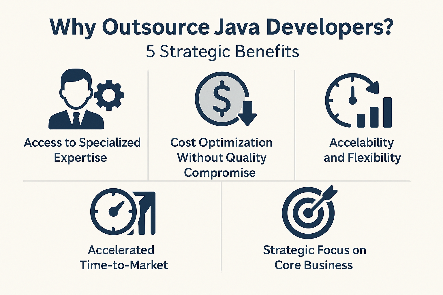 Why Outsource Java Developers. Displayed 5 Strategic benefits