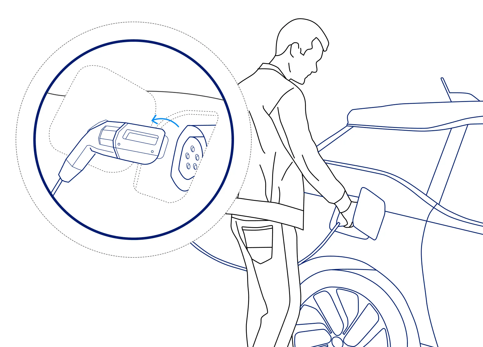 Unplug your vehicle illustration