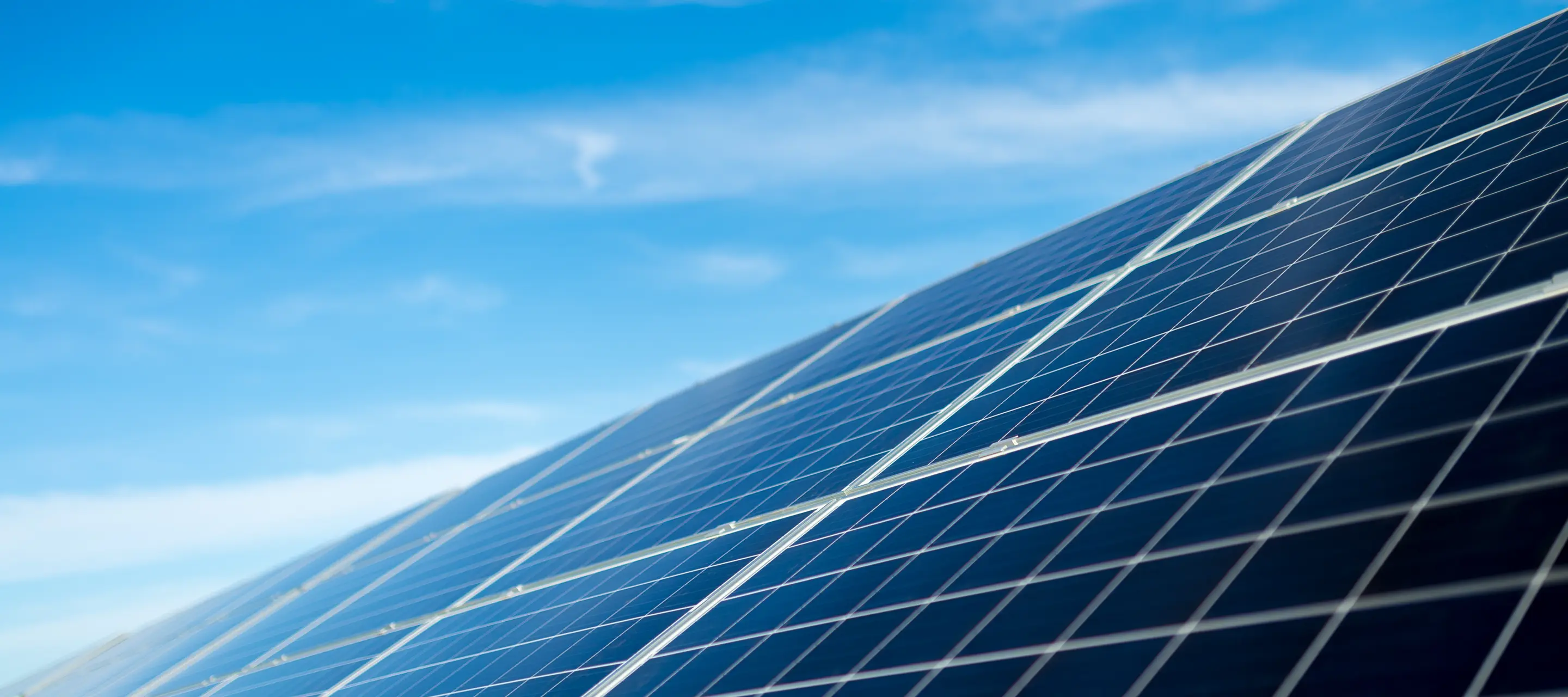 Large array of solar panels.