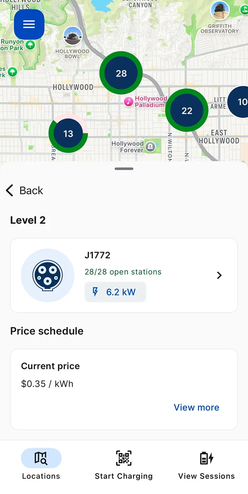 PowerFlex Driver+ mobile app - Cost screen