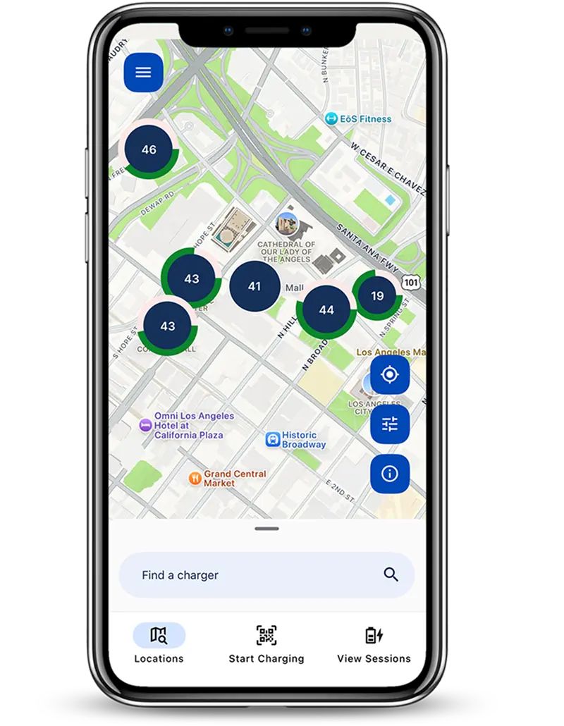 Locations tab screen