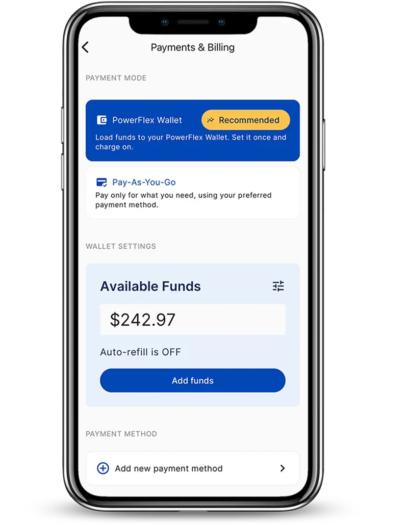 Payments & Billing screen