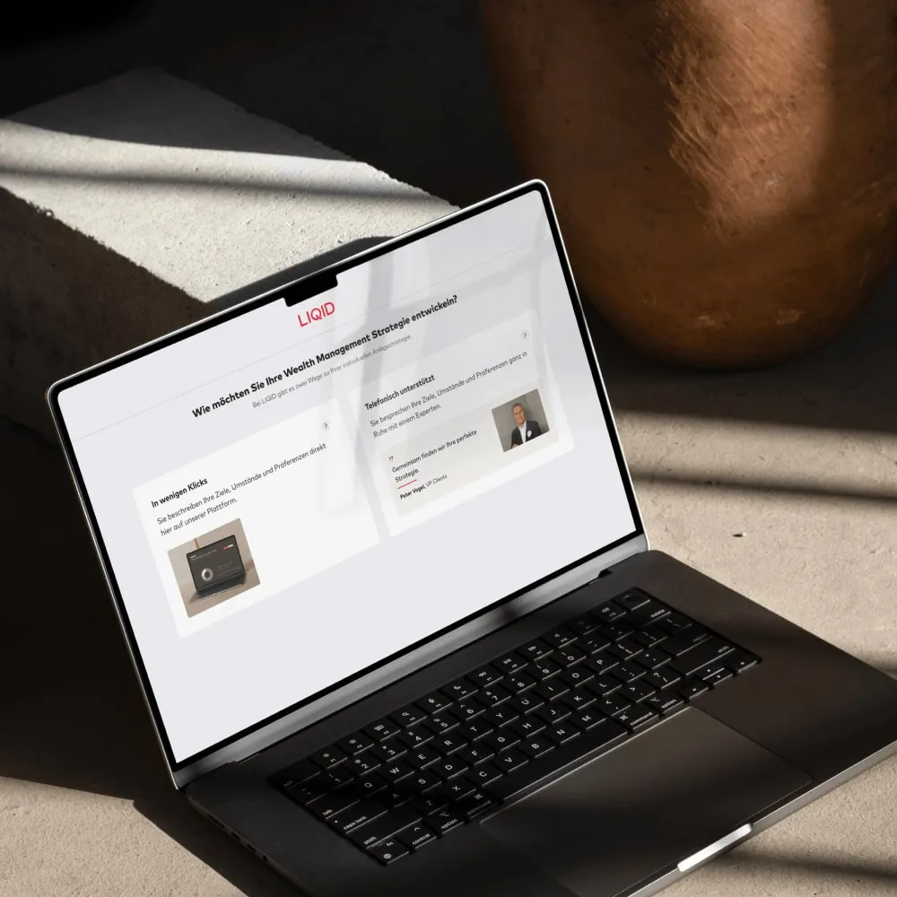 MacBook with LiQID Background