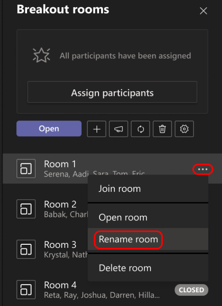 renaming breakout rooms