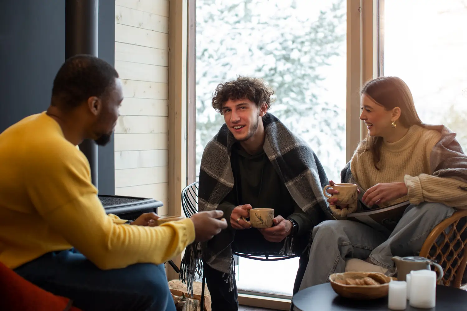 Friends on a coffee break