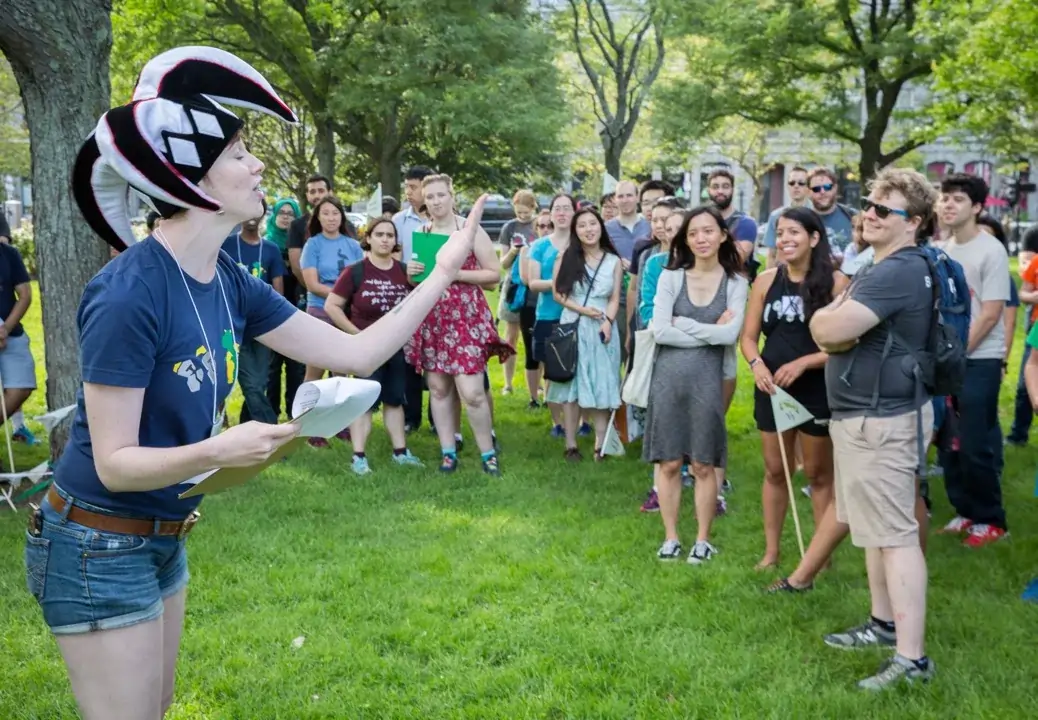 Group solving a Boxaroo puzzle