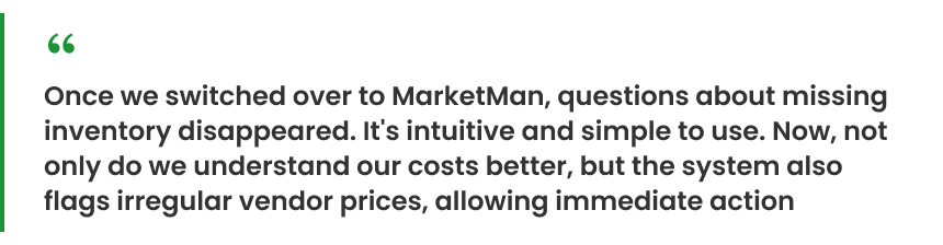 Cafe Crepe testimonial: 85% reduction in inventory time with MarketMan.
