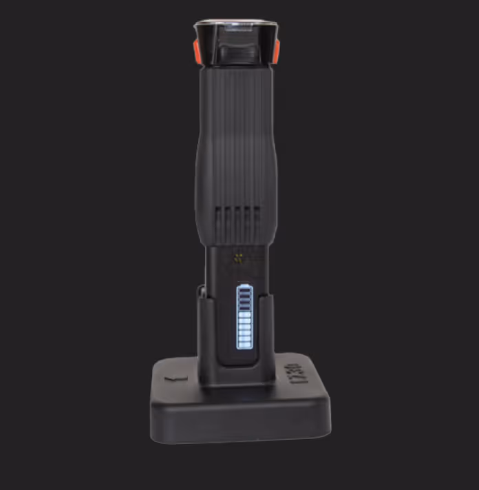 LZ30-Z NS package class 3B laser device on charging stand.