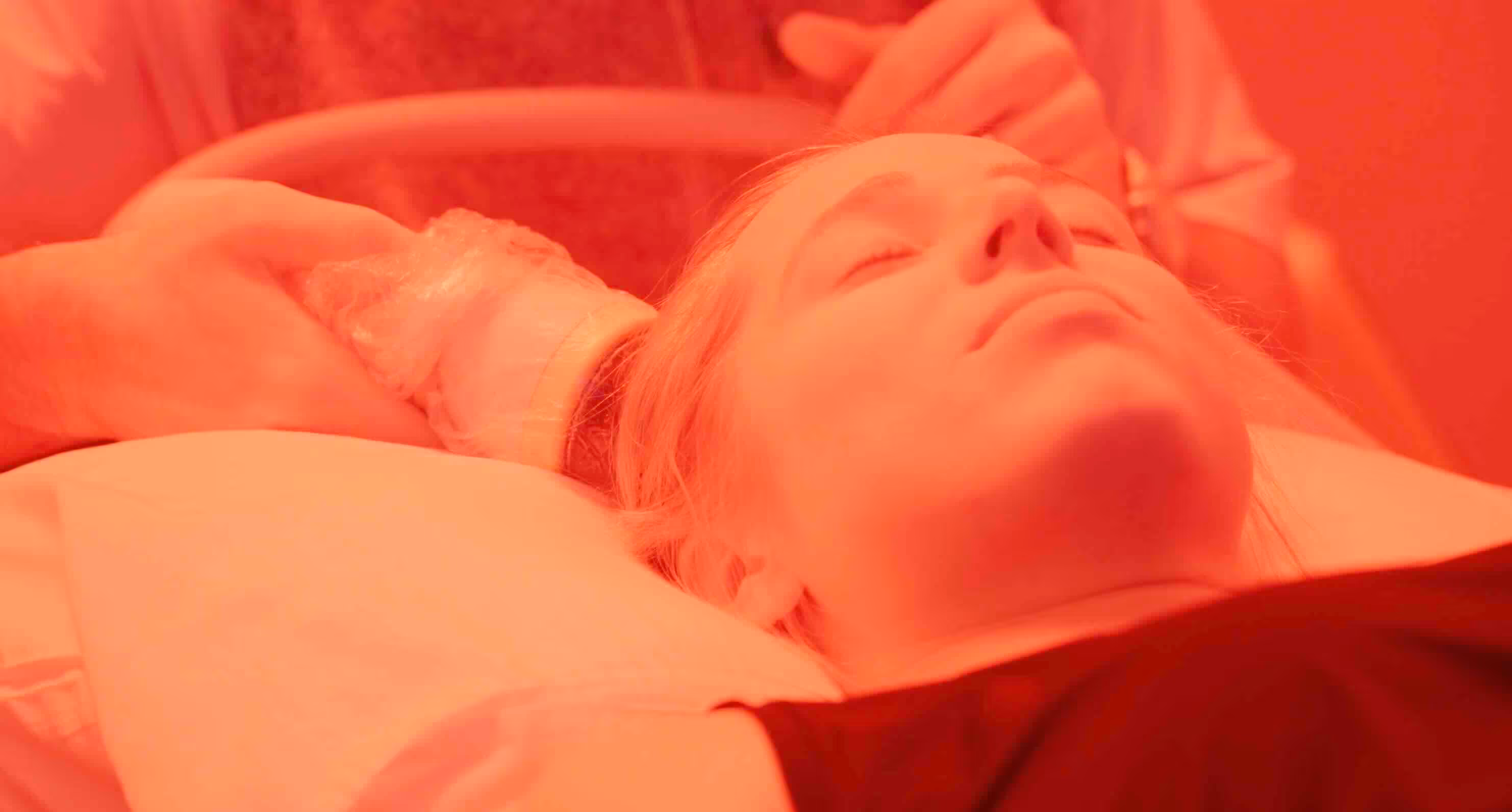 A patient receiving SoftWave TRT therapy at NeuroSolution Center of Lake Charles, Louisiana.