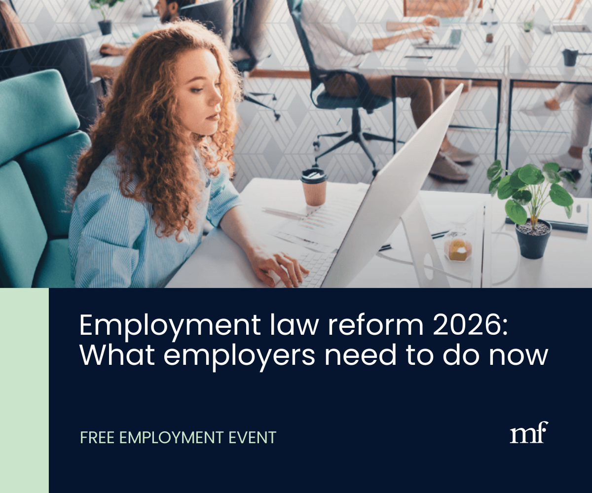 Employment law reform 2026: What employers need to do now (Albany)