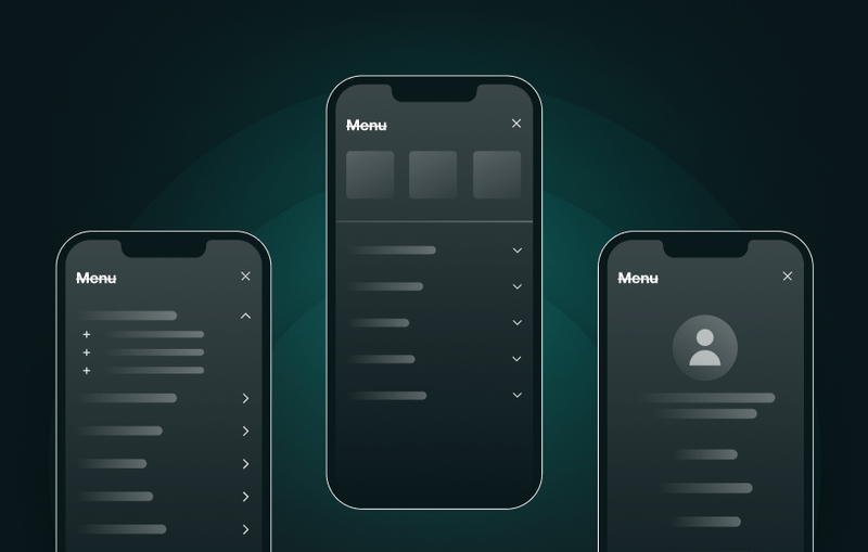 Mobile navigation examples with UX patterns and best practices ...