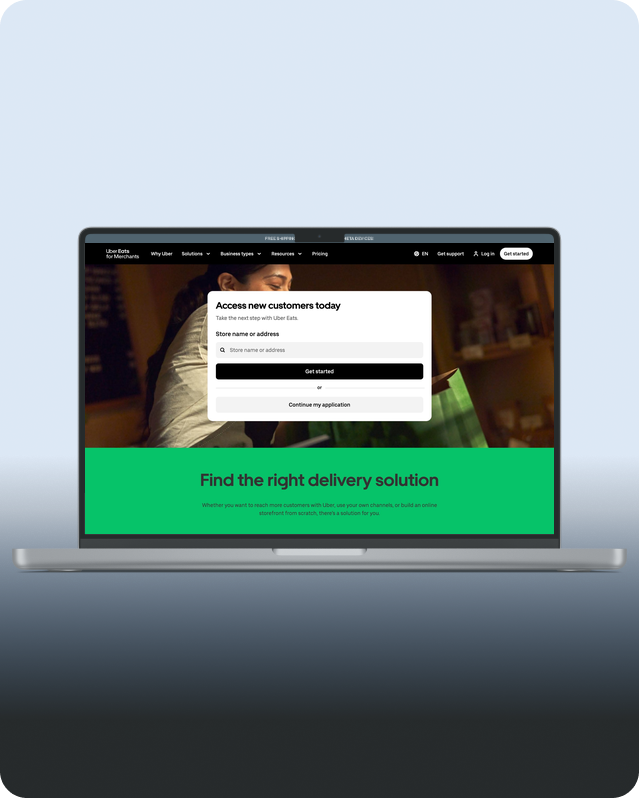 Website mockup