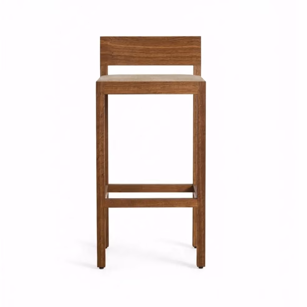 Bar Stool Canvas Low Back