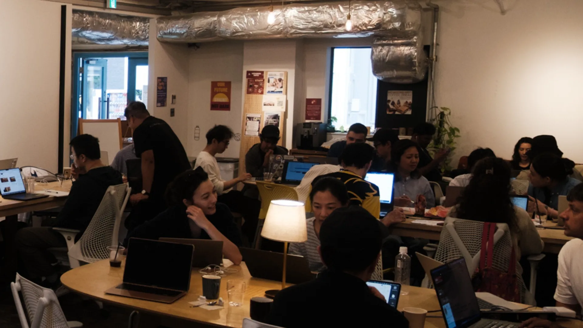 Attendees at the ElevenLabs workshop