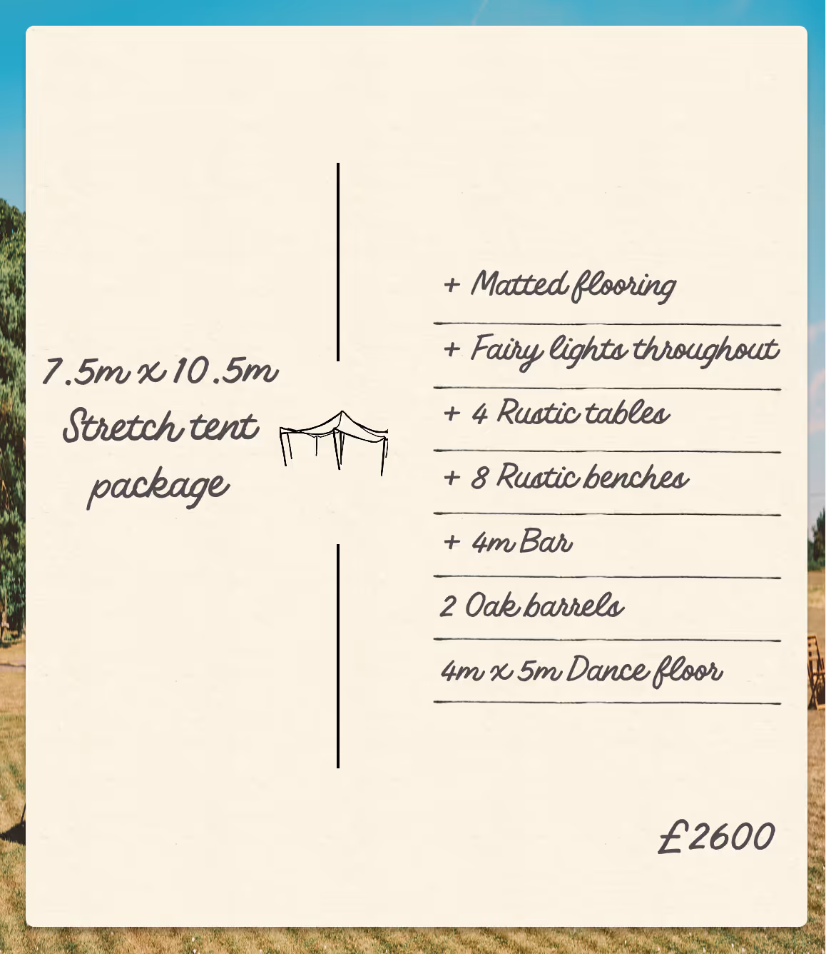 Open Nimbus with bar used for extra event space