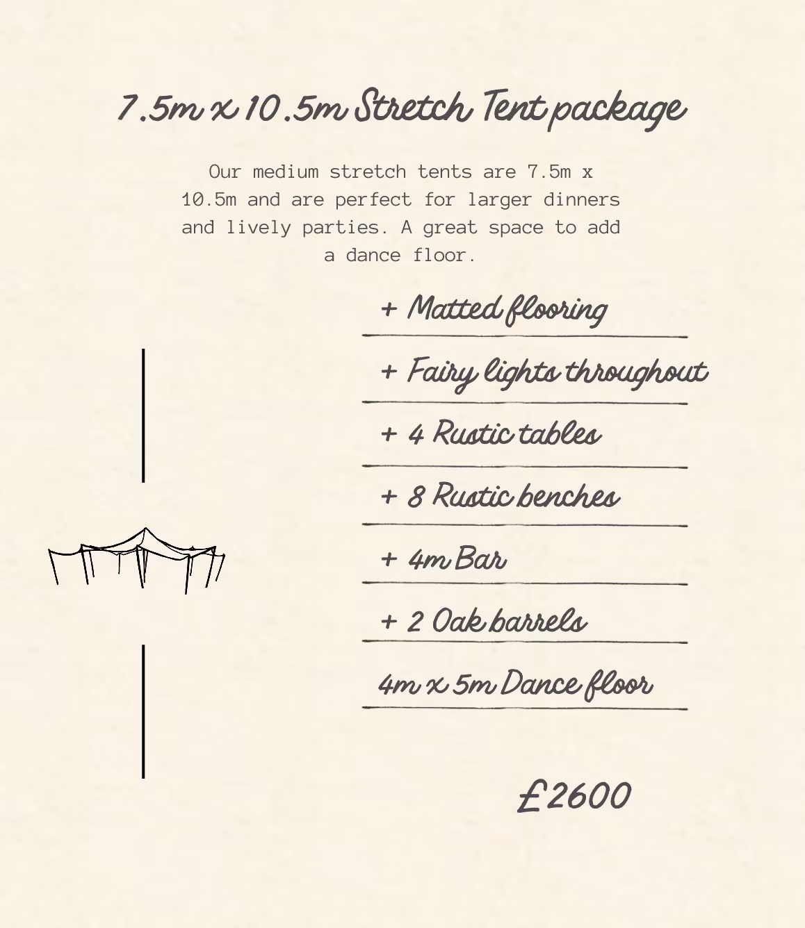 Open Nimbus with bar used for extra event space