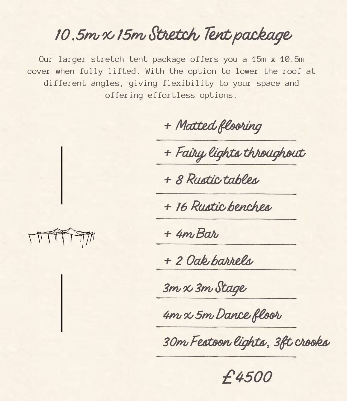 Open Nimbus with bar used for extra event space