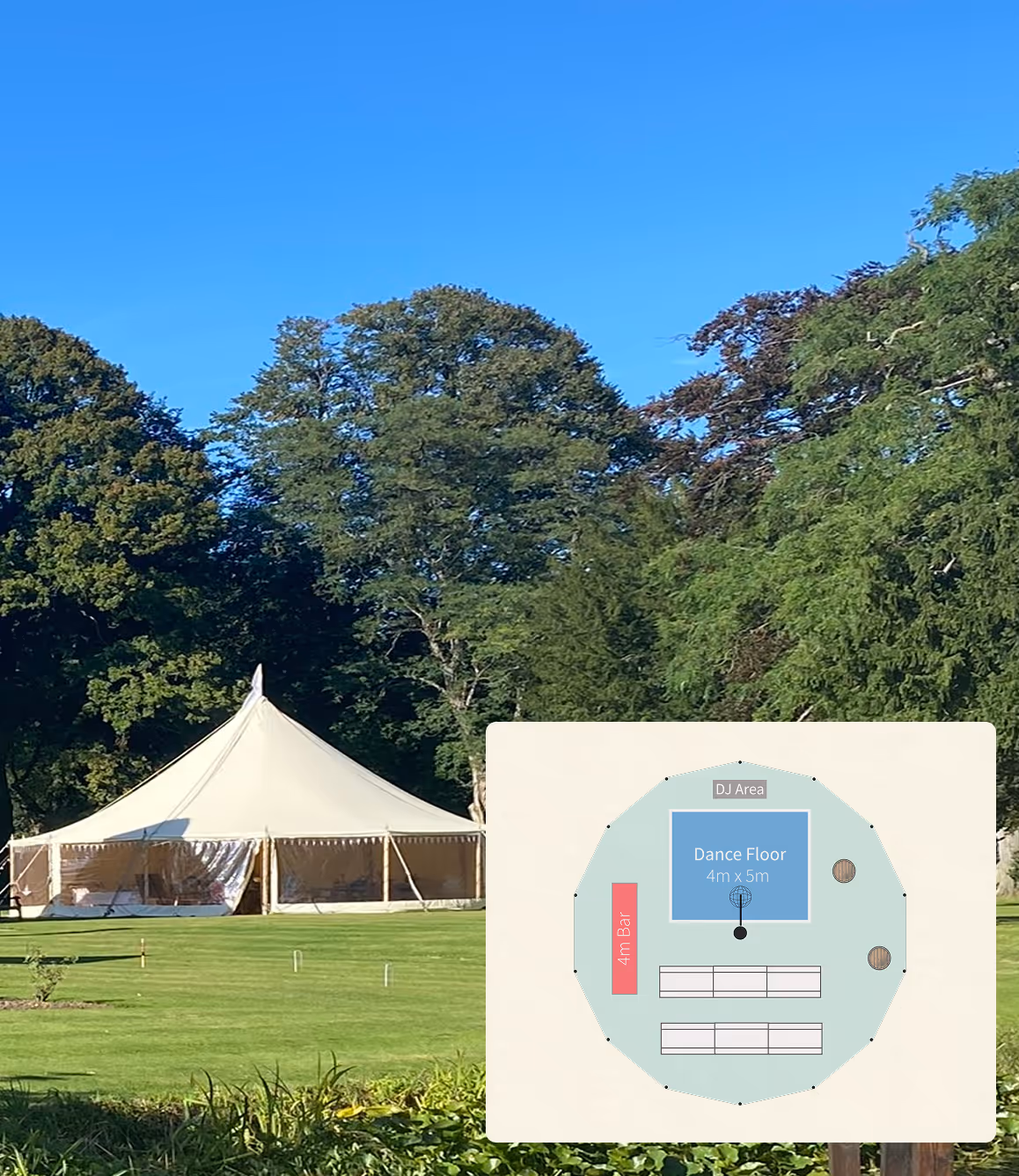 Open Nimbus with bar used for extra event space