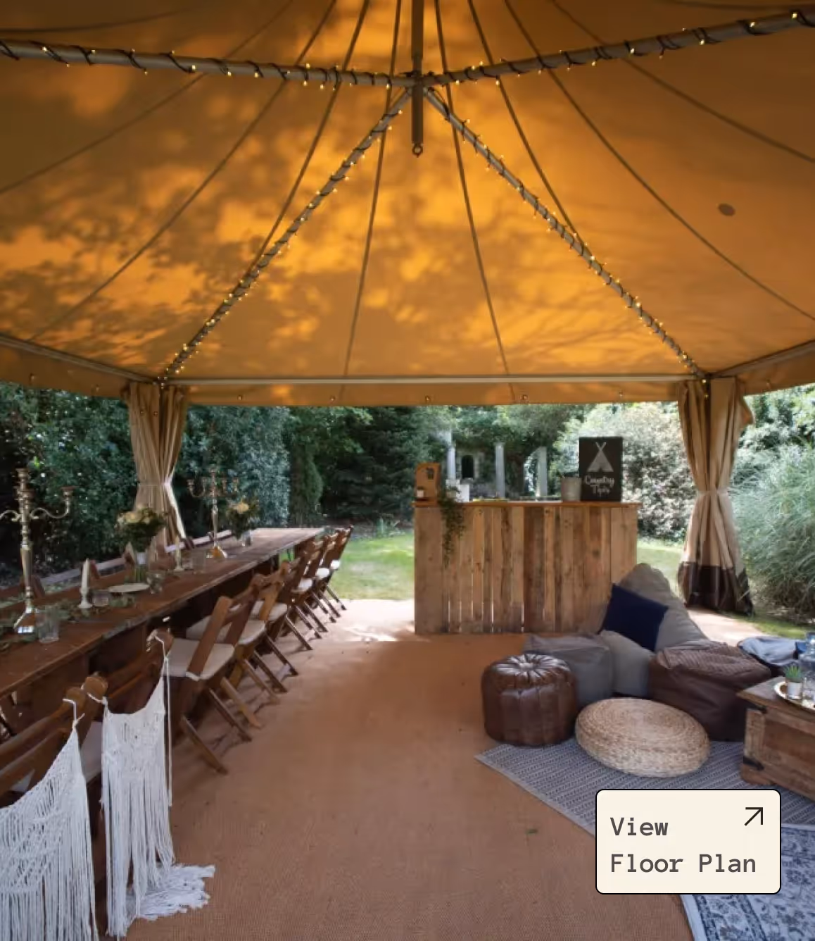 Open Nimbus with bar used for extra event space