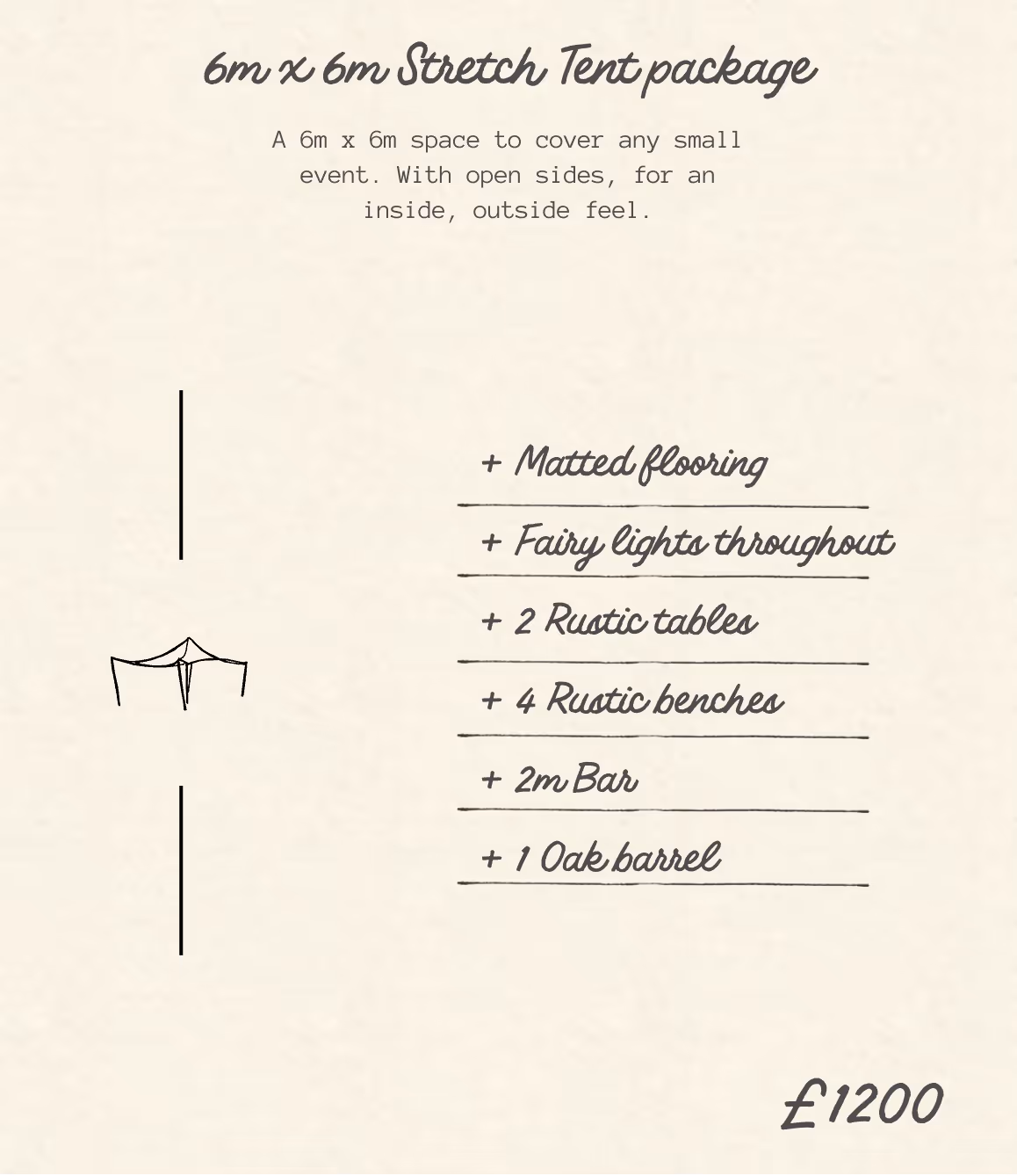 Open Nimbus with bar used for extra event space