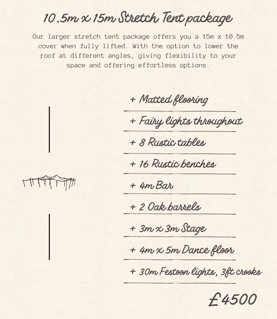 Open Nimbus with bar used for extra event space