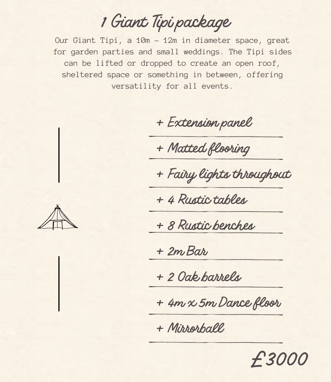 Open Nimbus with bar used for extra event space