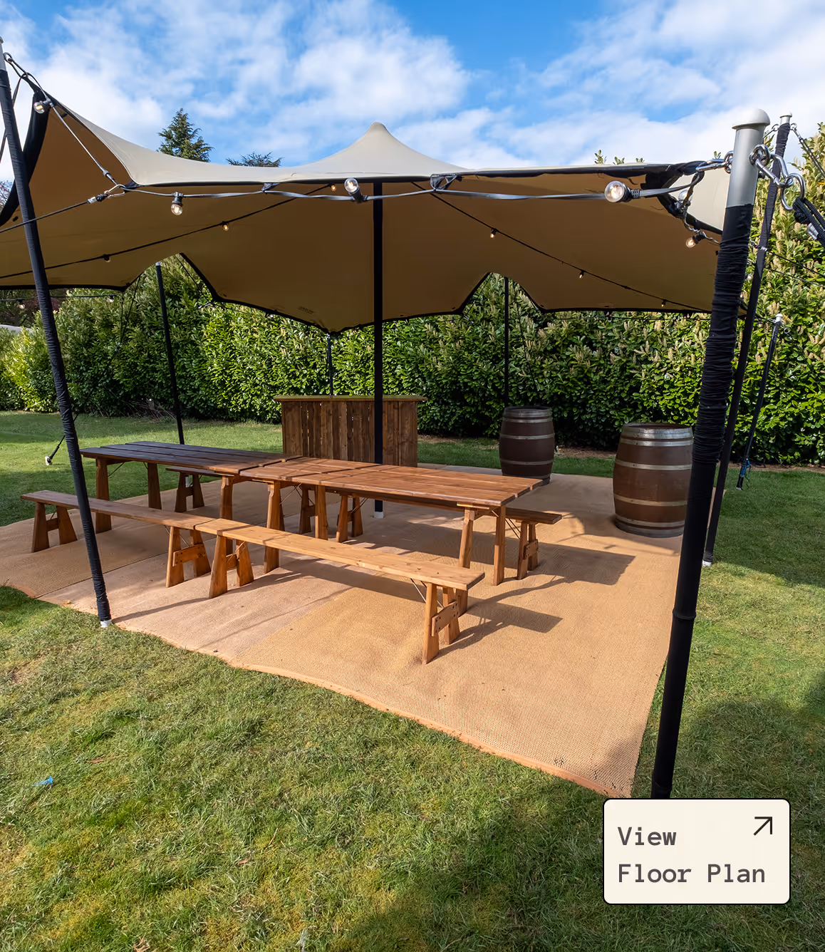 Open Nimbus with bar used for extra event space