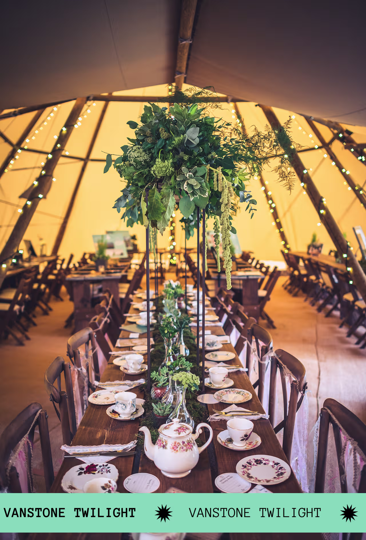 Wooden tables